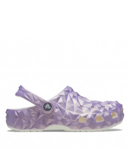Клапки Crocs Classic Iridescent Geometric Clog 209841-100 - фиолетовые