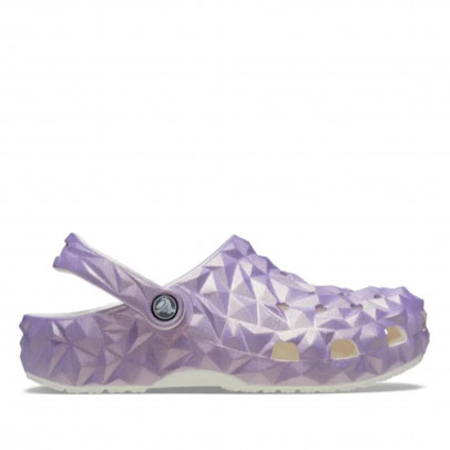 Клапки Crocs Classic Iridescent Geometric Clog 209841-100 - фиолетовые