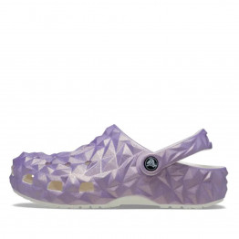 Клапки Crocs Classic Iridescent Geometric Clog 209841-100 - фиолетовые