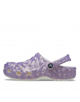 Клапки Crocs Classic Iridescent Geometric Clog 209841-100 - фиолетовые