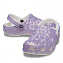 Клапки Crocs Classic Iridescent Geometric Clog 209841-100 - фиолетовые
