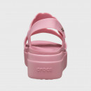 Кроксы Crocs Brooklyn Woven Low Wedge 209977-6XX - розовые