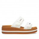 Сланцы Crocs Brooklyn Woven Buckle Low Wedge 209978-0WV - белые