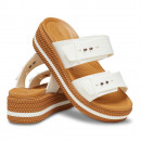 Сланцы Crocs Brooklyn Woven Buckle Low Wedge 209978-0WV - белые