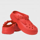Классические шлепанцы Crocs Mary Jane 210581-6ZR - красные