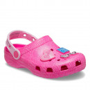 Молодежные шлепанцы Crocs Barbie Classic Clog 211406-90H - розовые