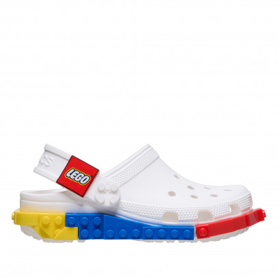 Детские шлепанцы Crocs System Classic Clog 211874-100 - белые