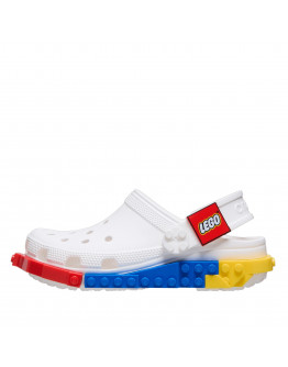 Детские шлепанцы Crocs System Classic Clog 211874-100 - белые