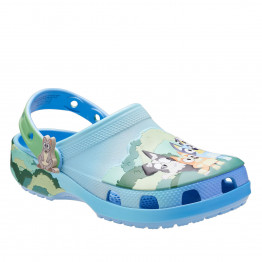 Детские тапочки Crocs Toddler Bluey Best Buddies Classic Clog 212369-90H - голубые