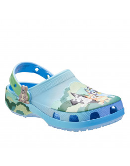 Детские тапочки Crocs Toddler Bluey Best Buddies Classic Clog 212369-90H - голубые