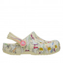 Молодежные тапочки Crocs Classic Unicorn Graphic Clog 212515-7CJ - бежевые