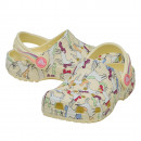 Молодежные тапочки Crocs Classic Unicorn Graphic Clog 212515-7CJ - бежевые