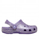Детские шлепанцы Crocs Classic Fantasy Glitter Clog 212562-510 - фиолетовые