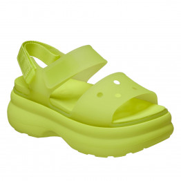 Кроссовки женские Crocs Soho Frosted Y-Strap 212651-738 - зеленые