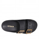Женские шлепанцы Crocs Metallic Buckle Saturday 213316-001 - черные