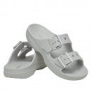 Женские шлепанцы Crocs Metallic Buckle Saturday 213316-1FT - серые