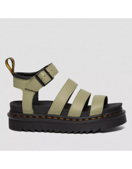 Сандалии Dr. Martens Blaire Pisa Leather Strap Platform 30706358 - зеленые