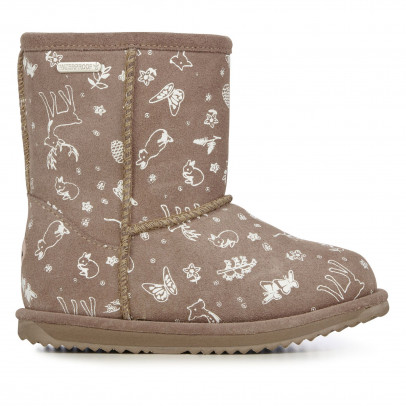 Ботинки Emu Australia Woodland Brumby K12607MUSH - бежевые