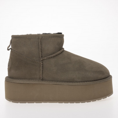 Обувь Emu Australia Stinger Micro Flatform W13082CORI - коричневая