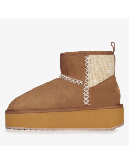 Ботинки Emu Australia Stinger Knit Flatform W13143CHES - коричневые