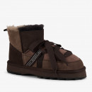 Женские ботинки Emu Australia Blurred Micro Patch W13195CHOC - коричневые