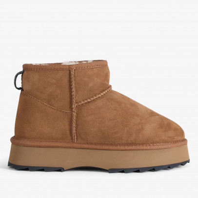 Женские ботинки Emu Australia Sharky Micro Flatform W13304CHEB - коричневые