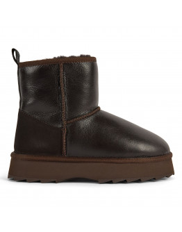 Женская обувь Emu Australia Sharky Mini Town Flatform W13340CHOC - коричневая