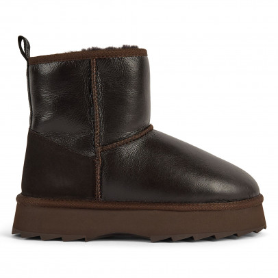 Женская обувь Emu Australia Sharky Mini Town Flatform W13340CHOC - коричневая
