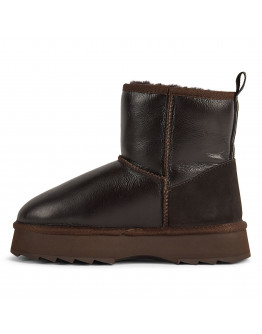 Женская обувь Emu Australia Sharky Mini Town Flatform W13340CHOC - коричневая