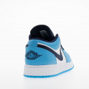 Подростковые кроссовки Air Jordan 1 Low 553560-144 - синие и белые