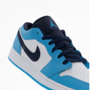 Подростковые кроссовки Air Jordan 1 Low 553560-144 - синие и белые