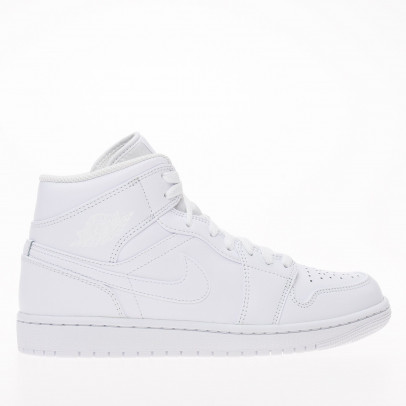 Кроссовки Nike Air Jordan 1 MID 554724-136 - белые