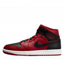 Мужские кроссовки Air Jordan 1 MID 554724-660 - красно-черные