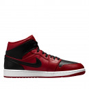 Мужские кроссовки Air Jordan 1 MID 554724-660 - красно-черные