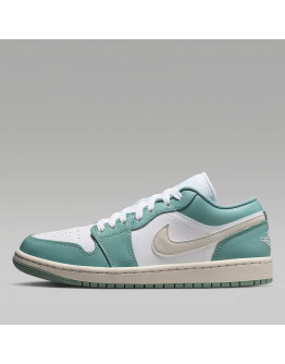 Женские кроссовки Nike Air Jordan 1 Low DC0774-138 - мятно-белые