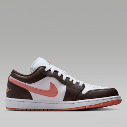 Женские кроссовки Nike Air Jordan 1 Low DC0774-182 - коричневые-белые