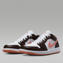 Женские кроссовки Nike Air Jordan 1 Low DC0774-182 - коричневые-белые
