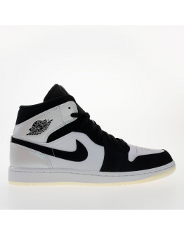 Мужские кроссовки Air Jordan 1 Mid SE DH6933-100 - черно-белые