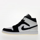 Мужские кроссовки Air Jordan 1 Mid SE DH6933-100 - черно-белые