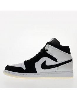 Мужские кроссовки Air Jordan 1 Mid SE DH6933-100 - черно-белые