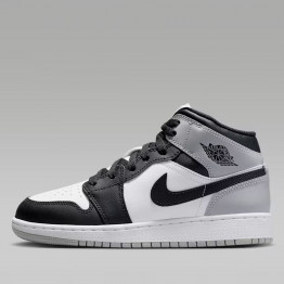 Подростковые кроссовки Nike Air Jordan 1 Mid DQ8423-101 - черно-белые