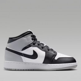 Подростковые кроссовки Nike Air Jordan 1 Mid DQ8423-101 - черно-белые