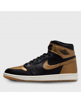 Мужские кроссовки Air Jordan 1 High OG DZ5485-071 - черно-золотые