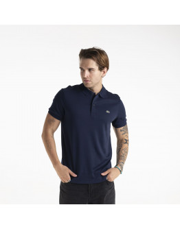 Футболка Lacoste Cotton Shirt Regular Fit DH2050-166 - темно-синяя