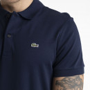 Футболка Lacoste Cotton Shirt Regular Fit DH2050-166 - темно-синяя