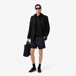 Мужская толстовка Lacoste Interlock SH9774-031 - черная