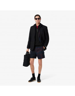 Мужская толстовка Lacoste Interlock SH9774-031 - черная