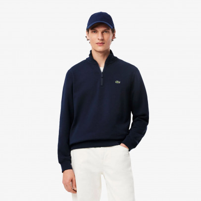 Мужская толстовка Lacoste Interlock SH9774-166 - темно-синяя