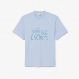 Мужская футболка Lacoste TH1427-HBA - синяя