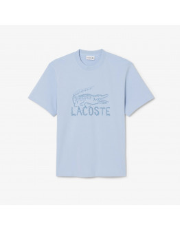 Мужская футболка Lacoste TH1427-HBA - синяя